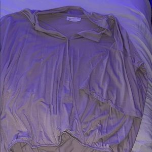 Mauve quarter sleeve blouse